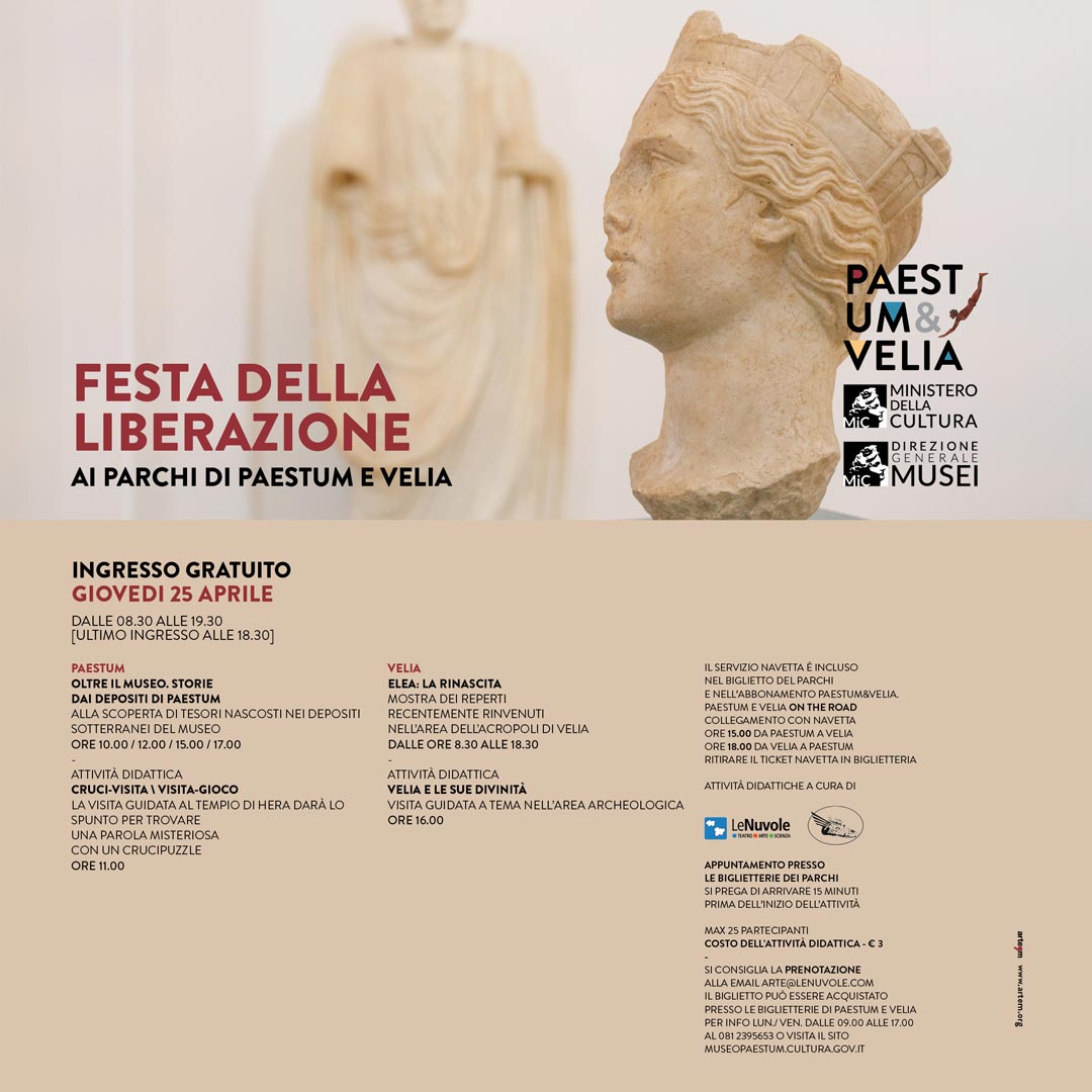 Festa Della Liberazione A Paestum E Velia Con Ingresso Gratuito Per